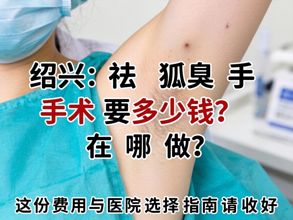 绍兴祛狐臭手术要多少钱？在哪做？这份费用与医院选择指南请收好