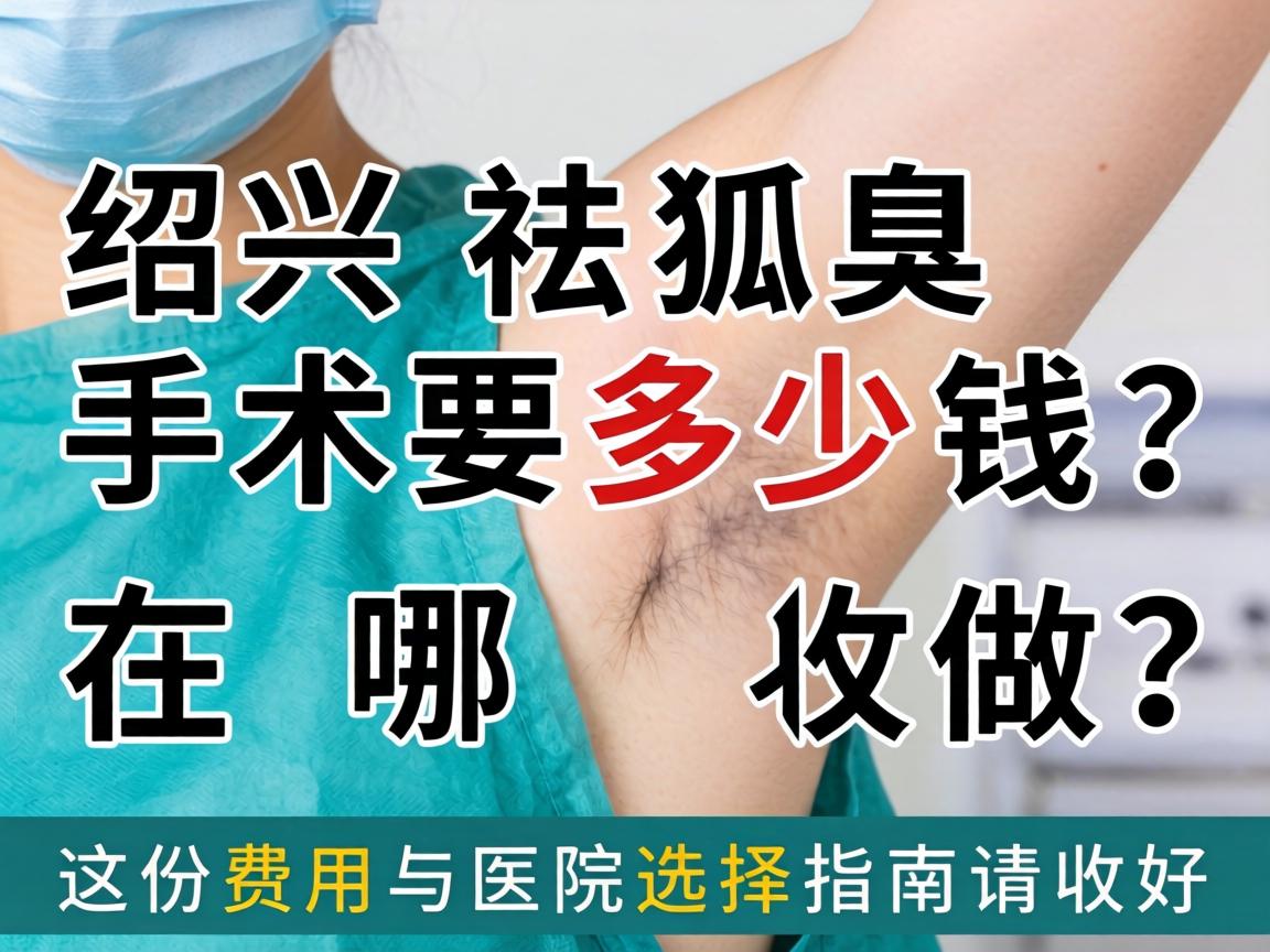 绍兴祛狐臭手术要多少钱？在哪做？这份费用与医院选择指南请收好