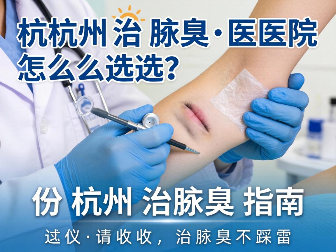杭州治腋臭医院怎么选？这份杭州治腋臭指南请收好，治腋臭不踩雷