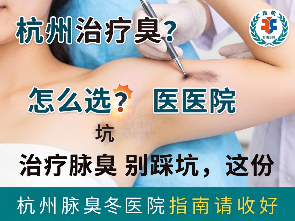 杭州治疗腋臭医院怎么选？治疗腋臭别踩坑，这份杭州腋臭医院指南请收好