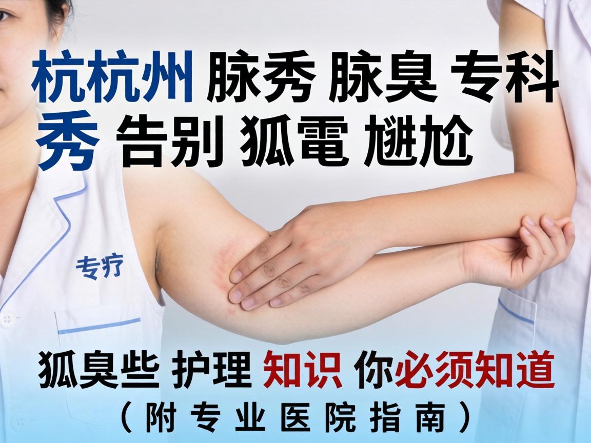 杭州腋秀腋臭专科，告别狐臭尴尬，这些狐臭护理知识你必须知道（附专业医院指南）