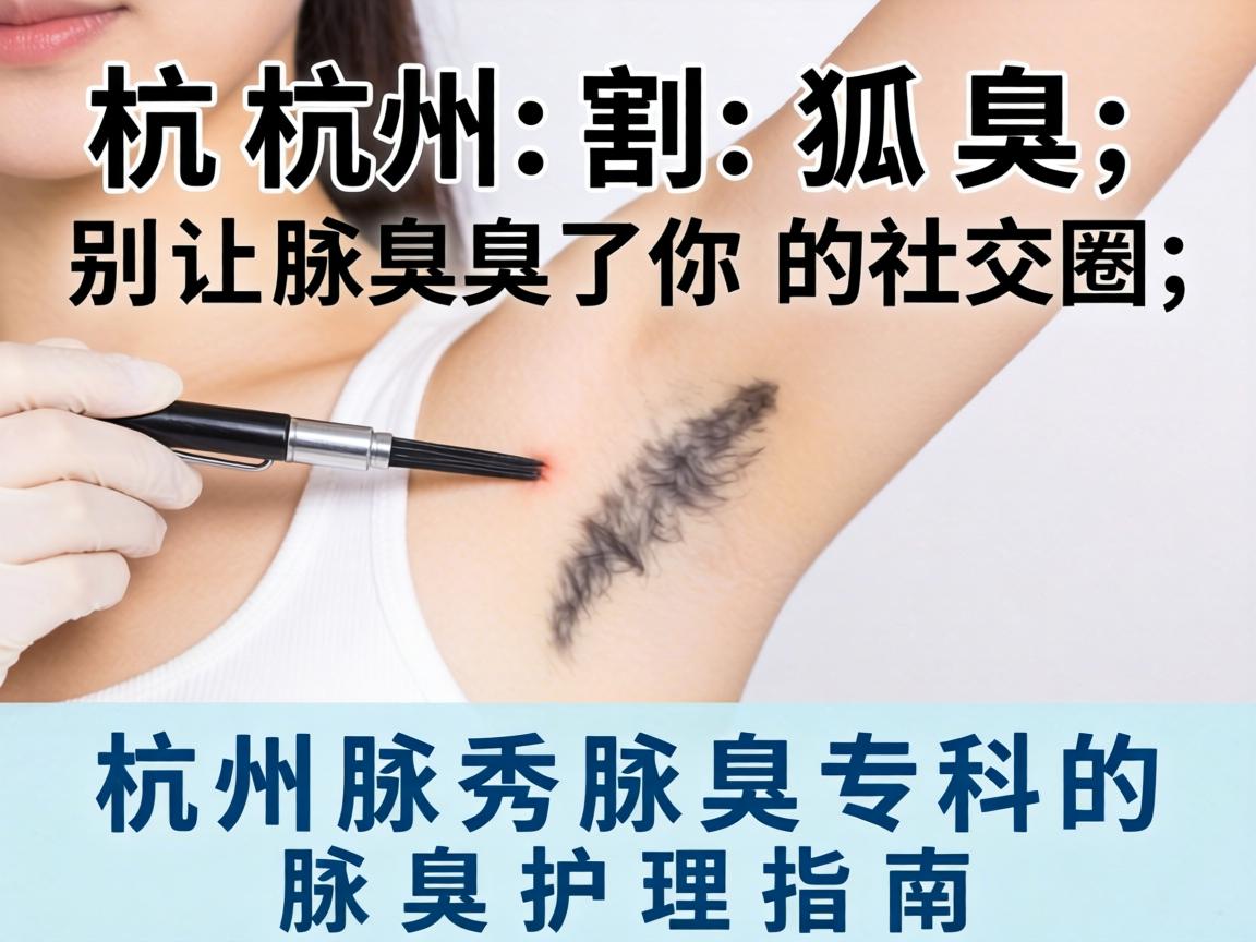 杭州割狐臭，别让腋臭臭了你的社交圈，杭州腋秀腋臭专科的腋臭护理指南