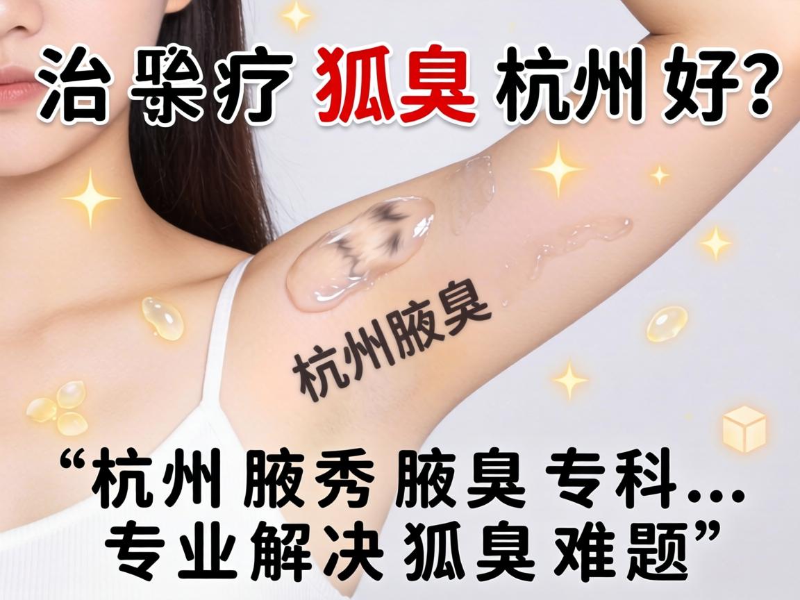 治疗狐臭，杭州哪里好？杭州腋秀腋臭专科，专业解决狐臭难题