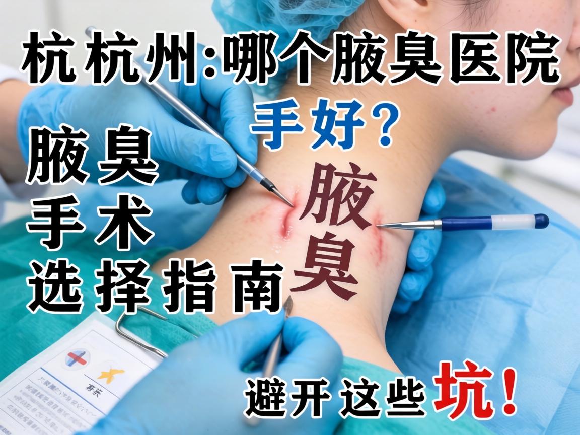 杭州腋臭手术哪个医院好？腋臭手术选择指南，避开这些坑！