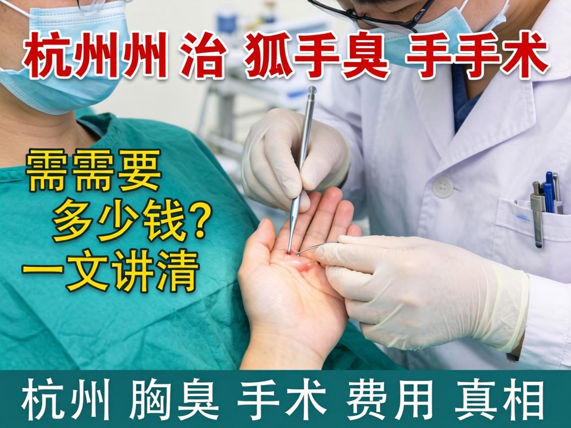 杭州治狐臭手术需要多少钱？一文讲清杭州腋臭手术费用真相