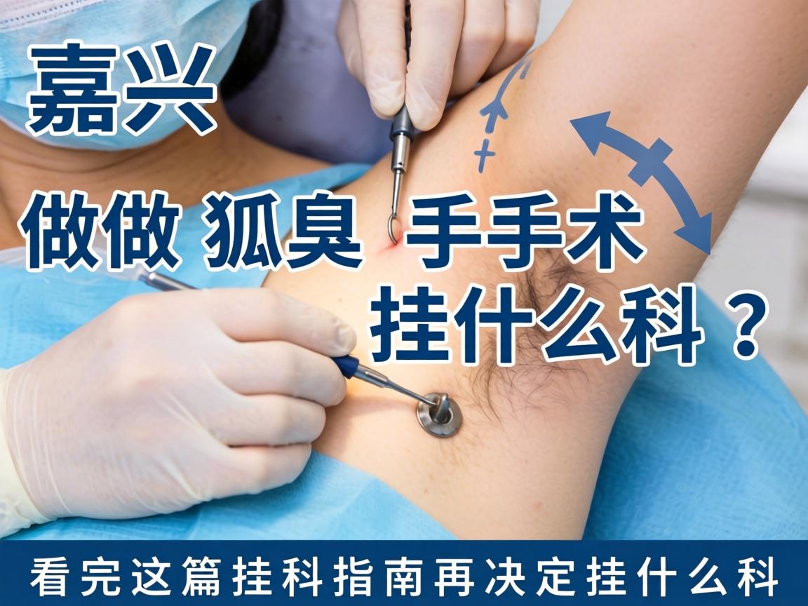 嘉兴做狐臭手术挂什么科？看完这篇挂科指南再决定挂什么科
