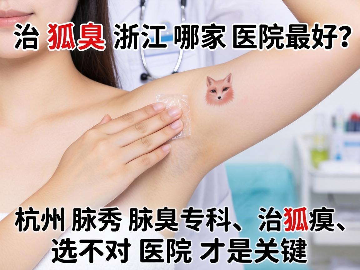 治狐臭浙江哪家医院最好？杭州腋秀腋臭专科，治狐臭，选对医院才是关键