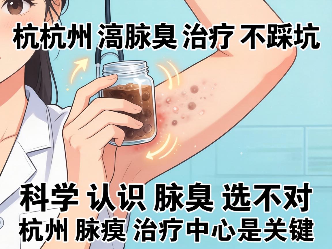 杭州腋臭治疗不踩坑，科学认识腋臭，选对杭州腋臭治疗中心是关键