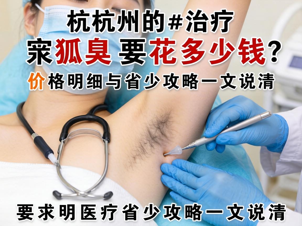 杭州治疗狐臭要花多少钱？价格明细与省钱攻略一文说清