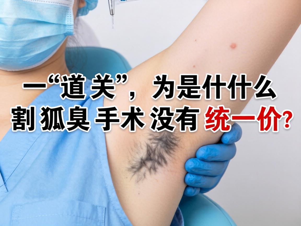 第一道关，为什么割狐臭手术没有统一价？