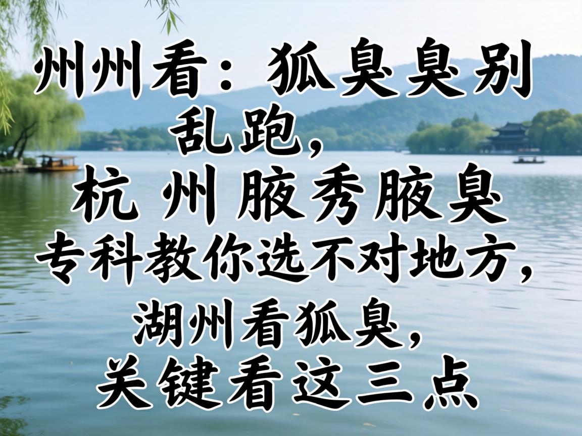 湖州看狐臭别乱跑，杭州腋秀腋臭专科教你选对地方，湖州看狐臭，关键看这三点