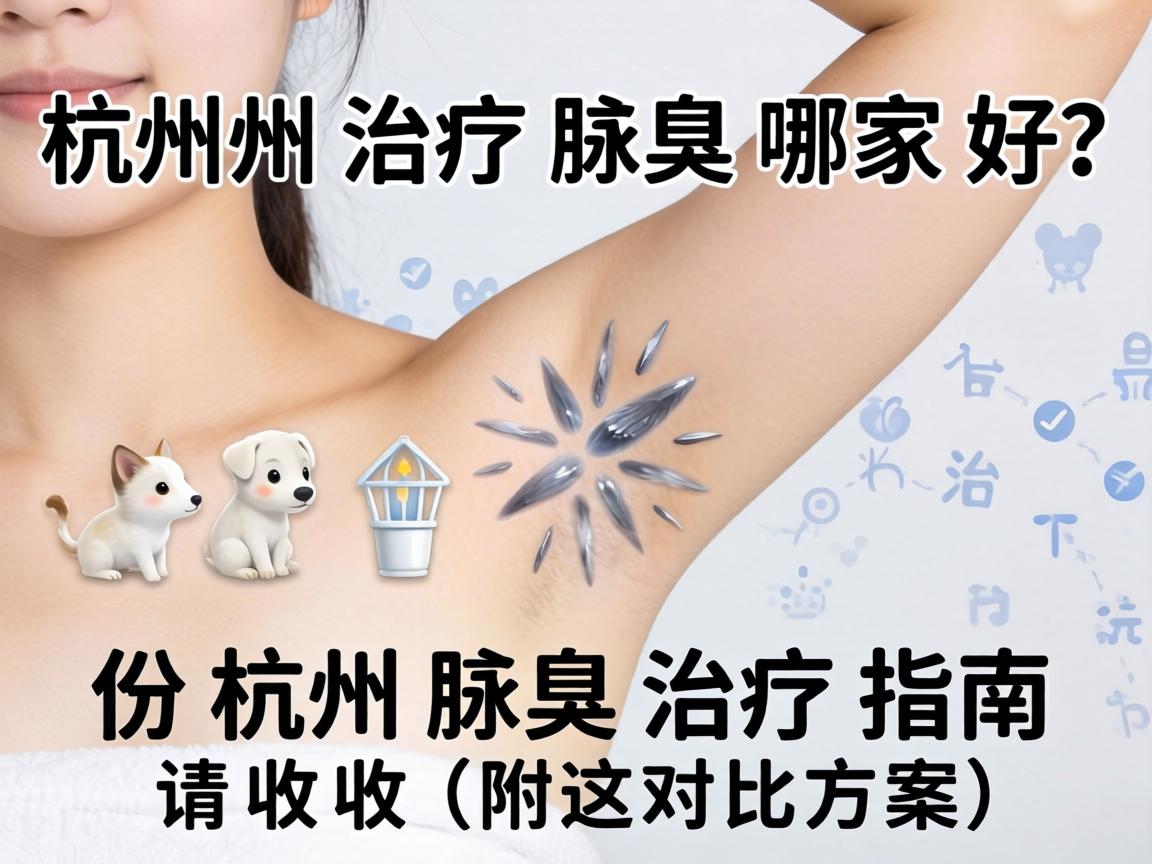 杭州治疗腋臭哪家好？这份杭州腋臭治疗指南请收好（附对比方案）