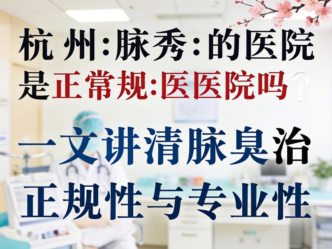 杭州腋秀医院是正规医院吗？一文讲清腋臭治疗的正规性与专业性