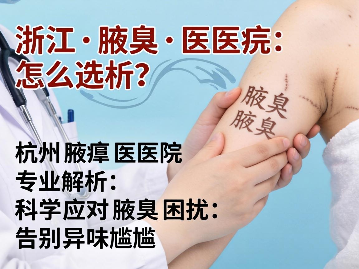 浙江腋臭医院怎么选？杭州腋臭医院专业解析，科学应对腋臭困扰，告别异味尴尬