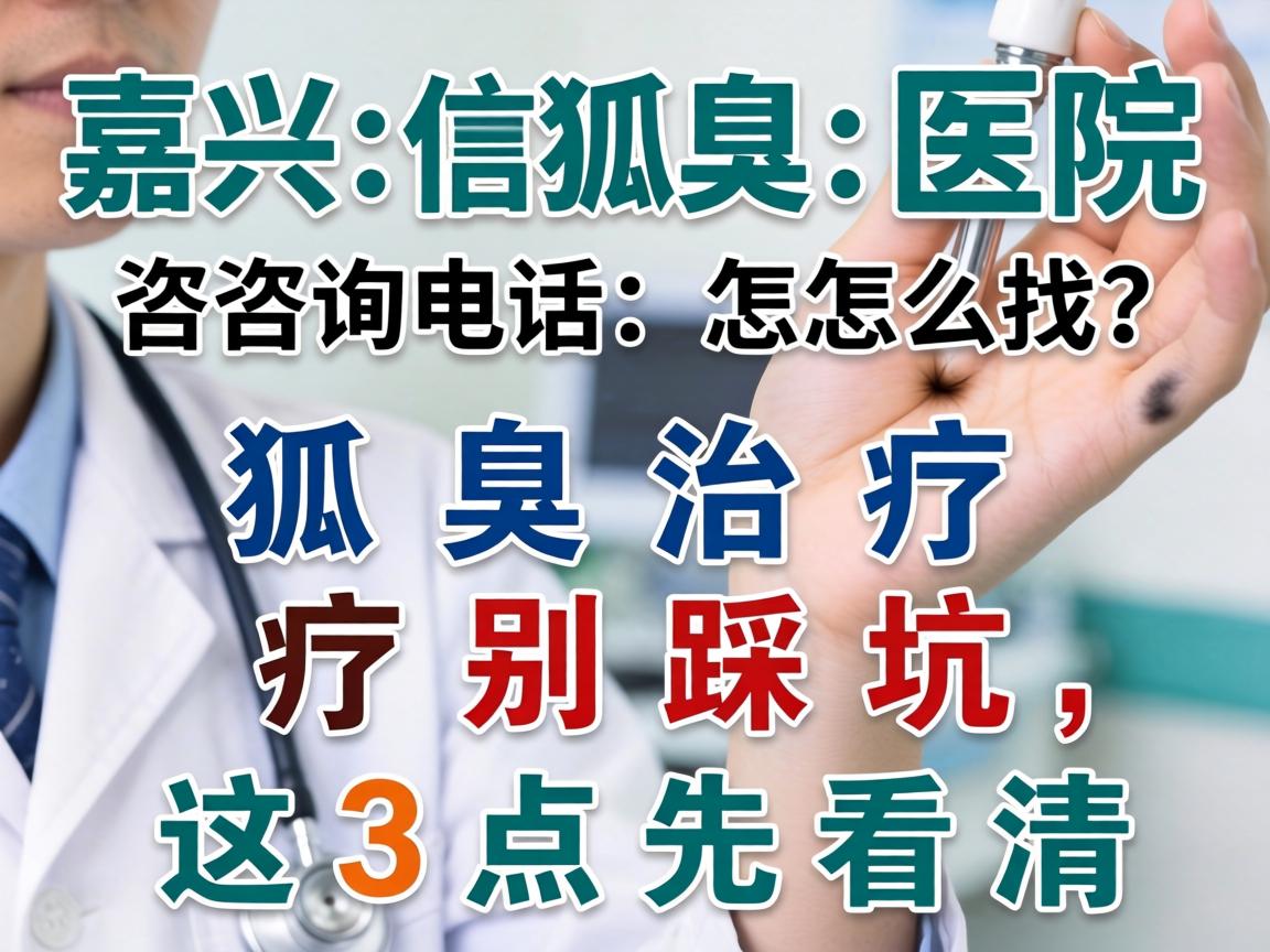 嘉兴狐臭医院咨询电话怎么找？狐臭治疗别踩坑，这3点先看清