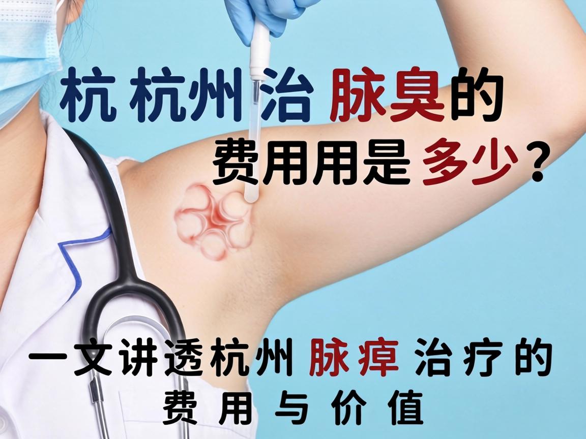 杭州治腋臭的费用是多少？一文讲透杭州腋臭治疗的费用与价值