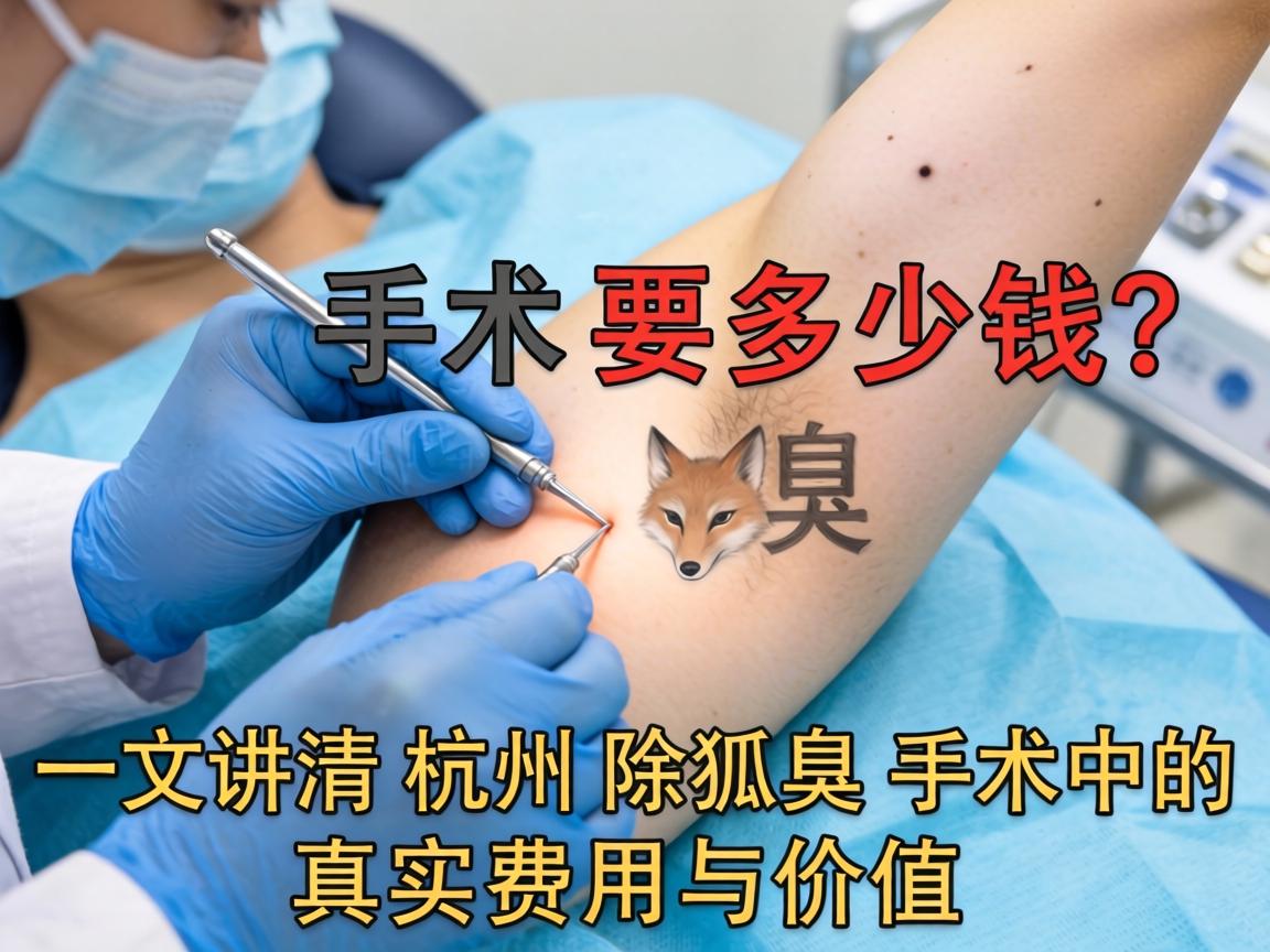 杭州除狐臭手术要多少钱？一文讲清杭州除狐臭手术的真实费用与价值