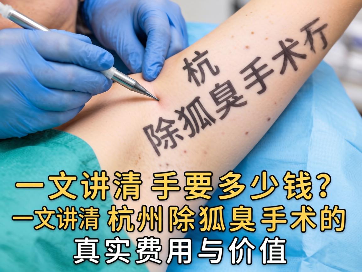 杭州除狐臭手术要多少钱？一文讲清杭州除狐臭手术的真实费用与价值