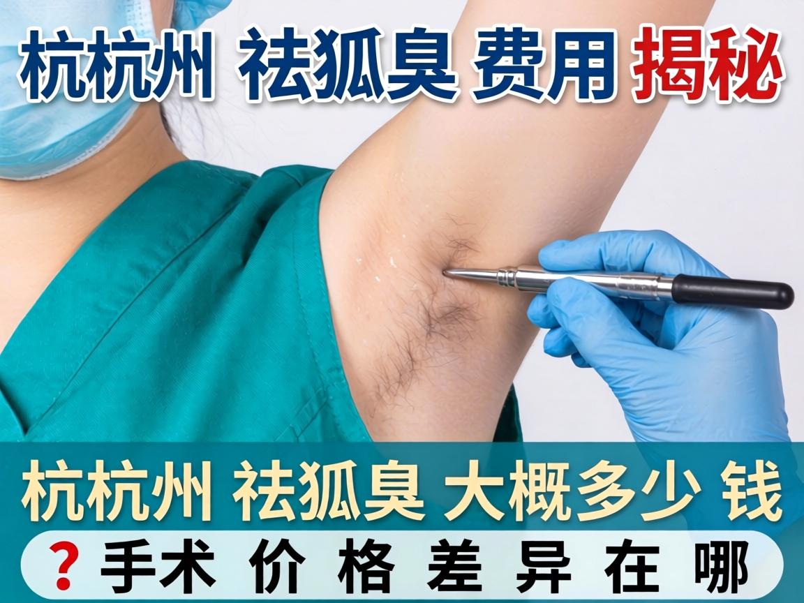 杭州祛狐臭费用揭秘，杭州祛狐臭大概多少钱？手术价格差异在哪？