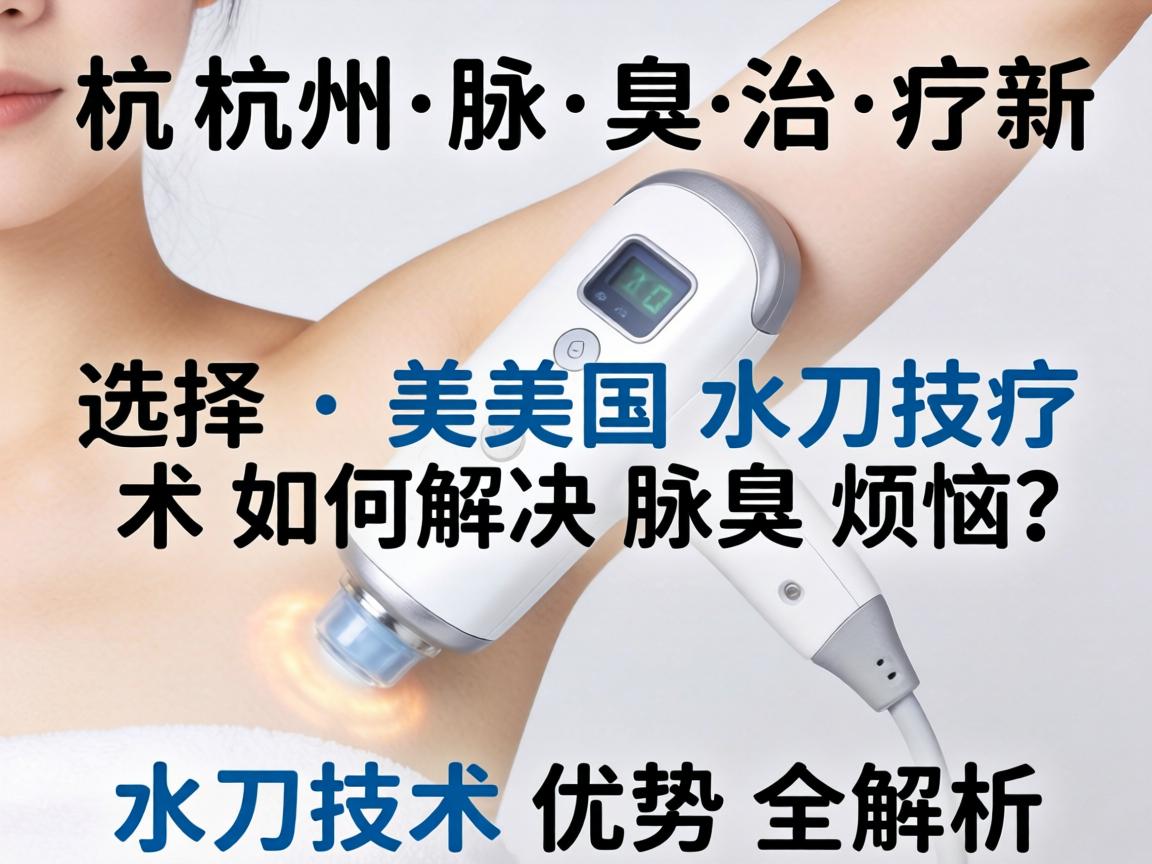 杭州腋臭治疗新选择，美国水刀技术如何解决腋臭烦恼？水刀技术优势全解析