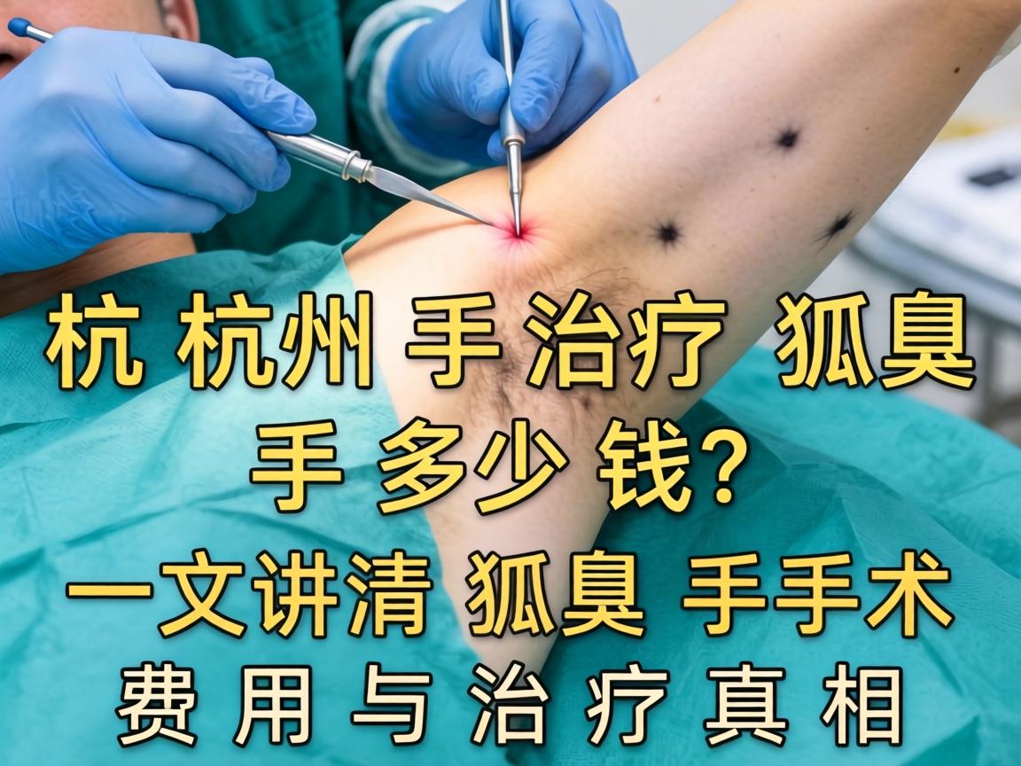 杭州治疗狐臭手术多少钱？一文讲清狐臭手术费用与治疗真相