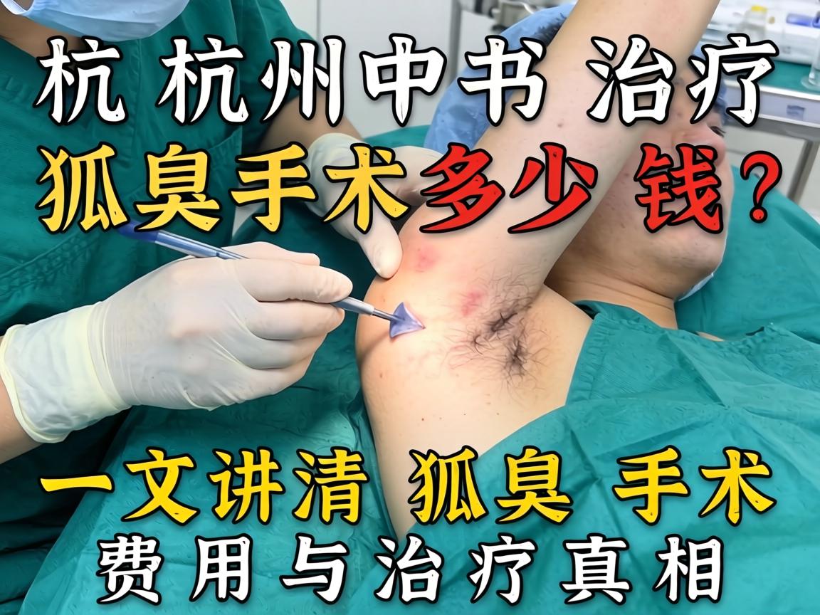 杭州治疗狐臭手术多少钱？一文讲清狐臭手术费用与治疗真相