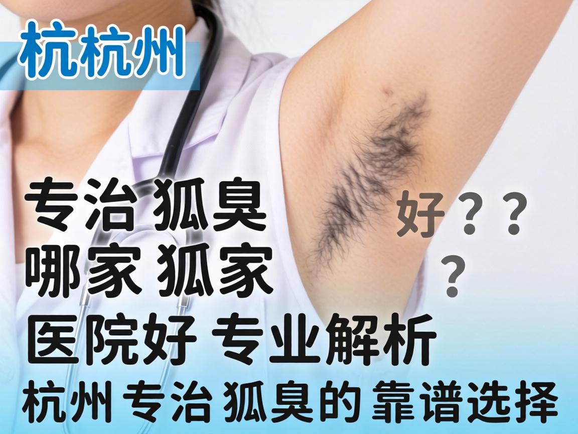 杭州专治狐臭哪家医院好？专业解析杭州专治狐臭的靠谱选择