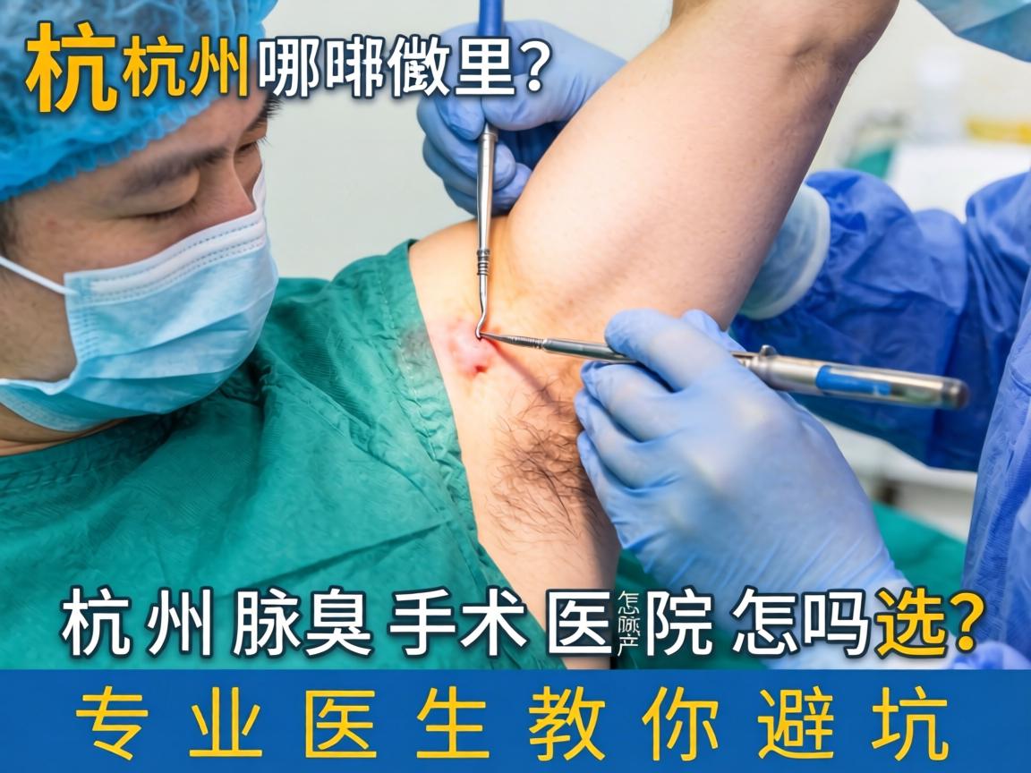 杭州腋臭手术在哪里做？杭州腋臭手术医院怎么选？专业医生教你避坑