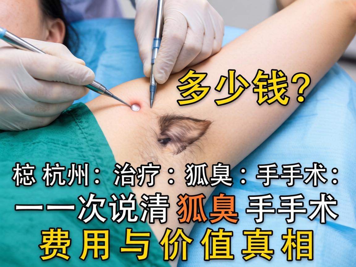 杭州治疗狐臭手术多少钱？一次说清狐臭手术费用与价值真相