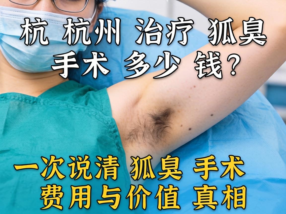 杭州治疗狐臭手术多少钱？一次说清狐臭手术费用与价值真相