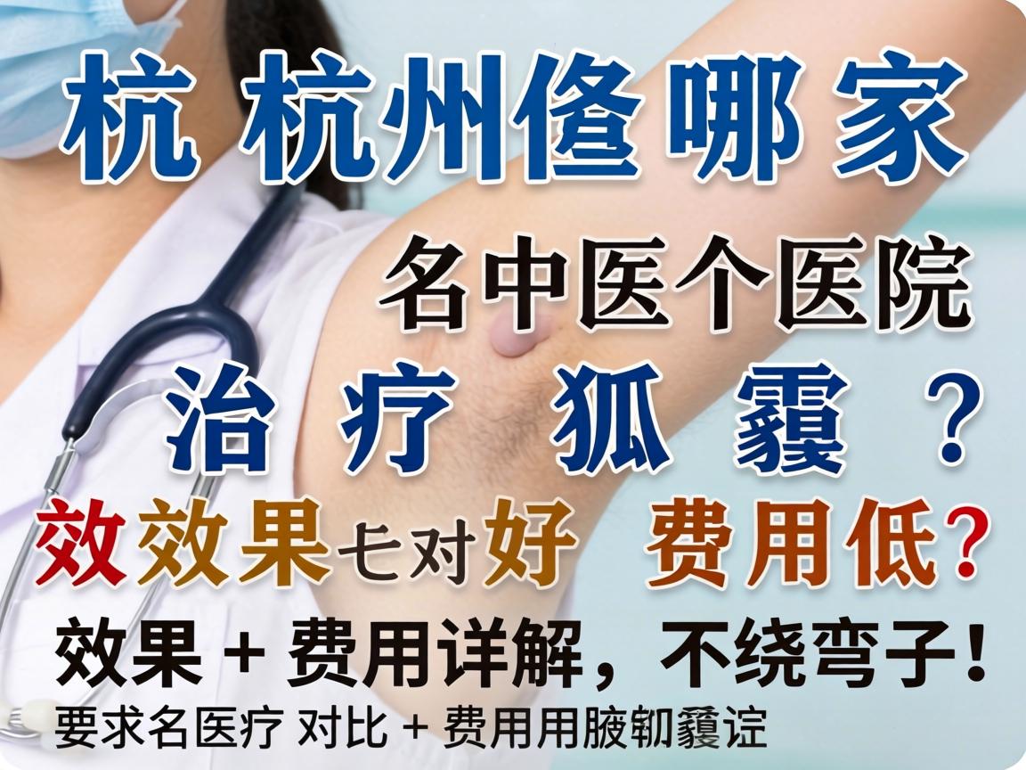 杭州哪家医院治疗狐臭效果好费用低？效果对比+费用详解，不绕弯子！