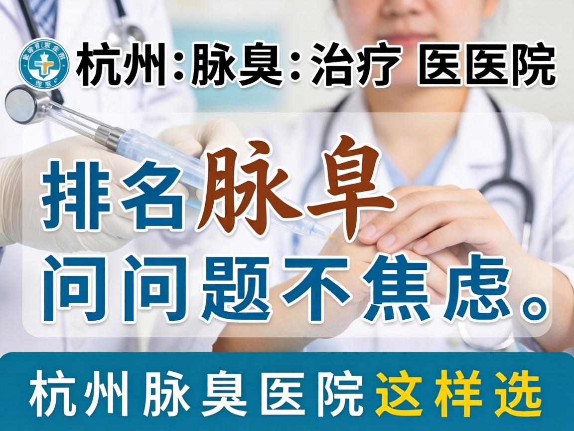 杭州腋臭治疗医院排名，腋臭问题不焦虑，杭州腋臭医院这样选