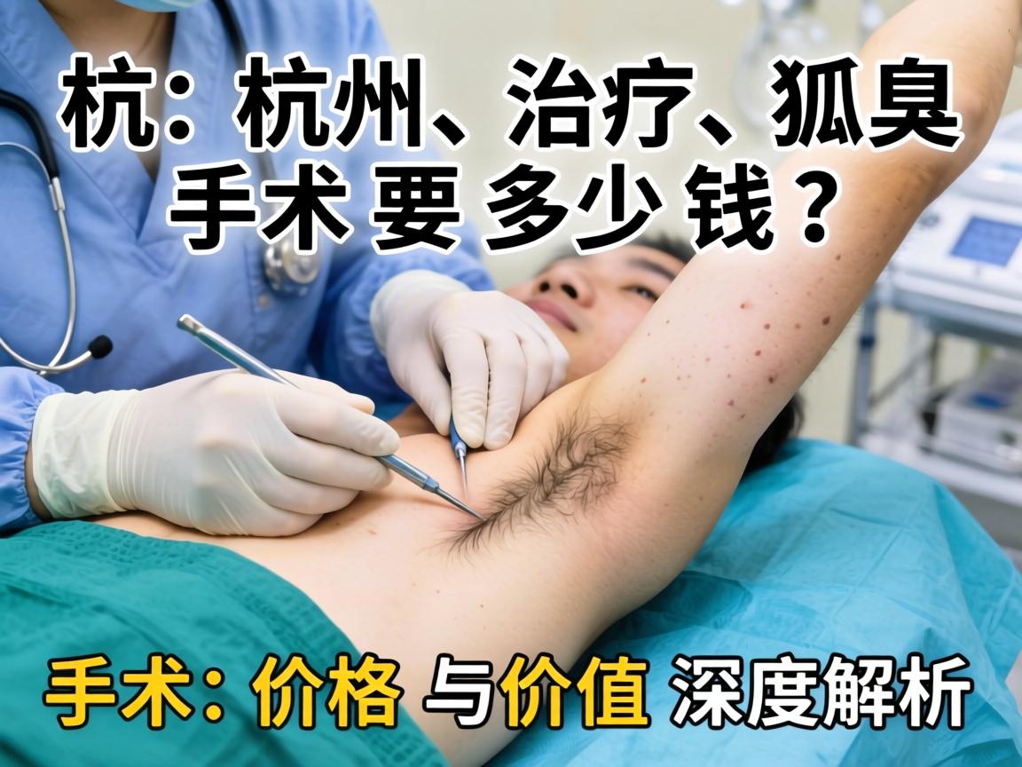 杭州治疗狐臭手术要多少钱？手术价格与价值深度解析