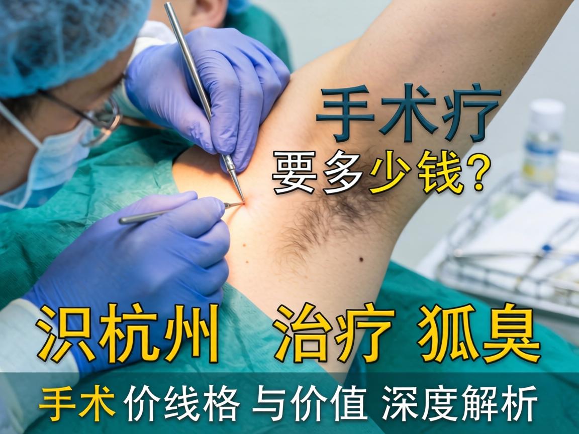 杭州治疗狐臭手术要多少钱？手术价格与价值深度解析