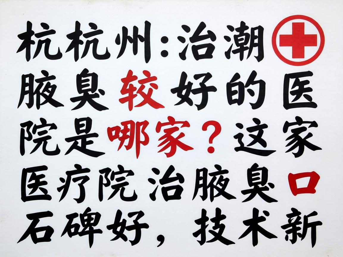 杭州治腋臭较好的医院是哪家？这家医院治腋臭口碑好，技术新