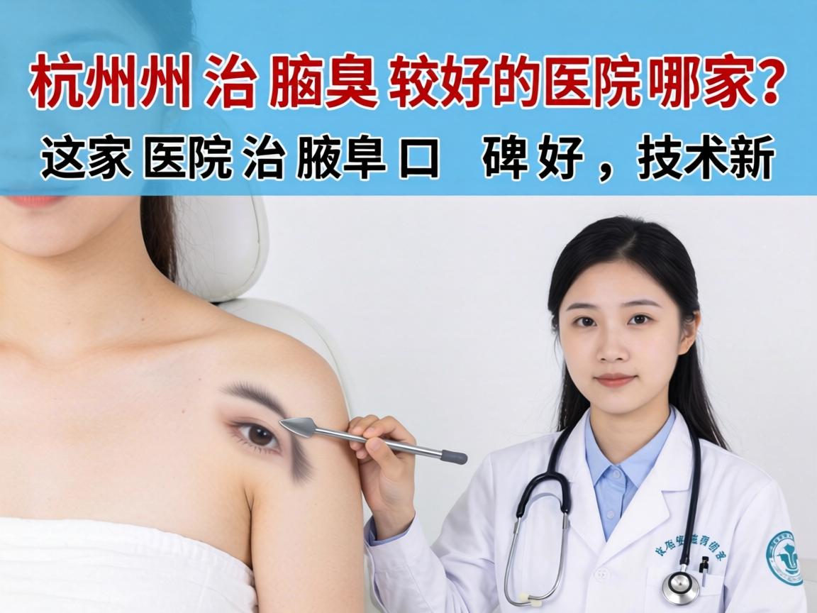 杭州治腋臭较好的医院是哪家？这家医院治腋臭口碑好，技术新
