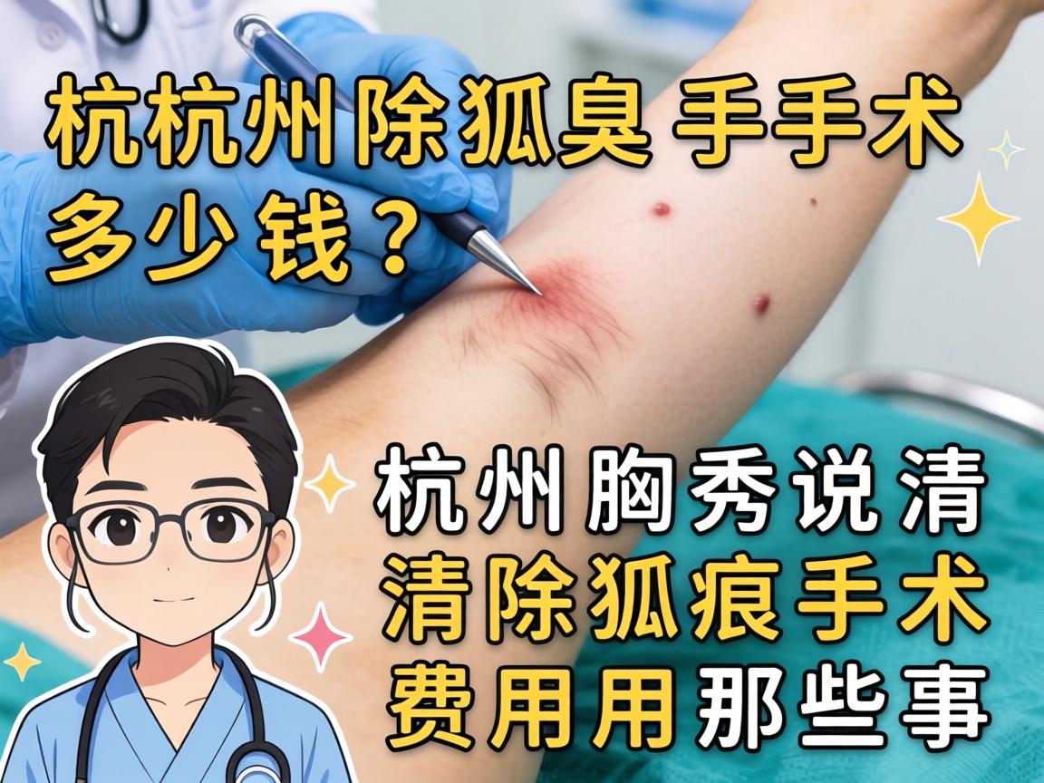 杭州除狐臭手术多少钱？杭州腋秀说清除狐臭手术费用那些事