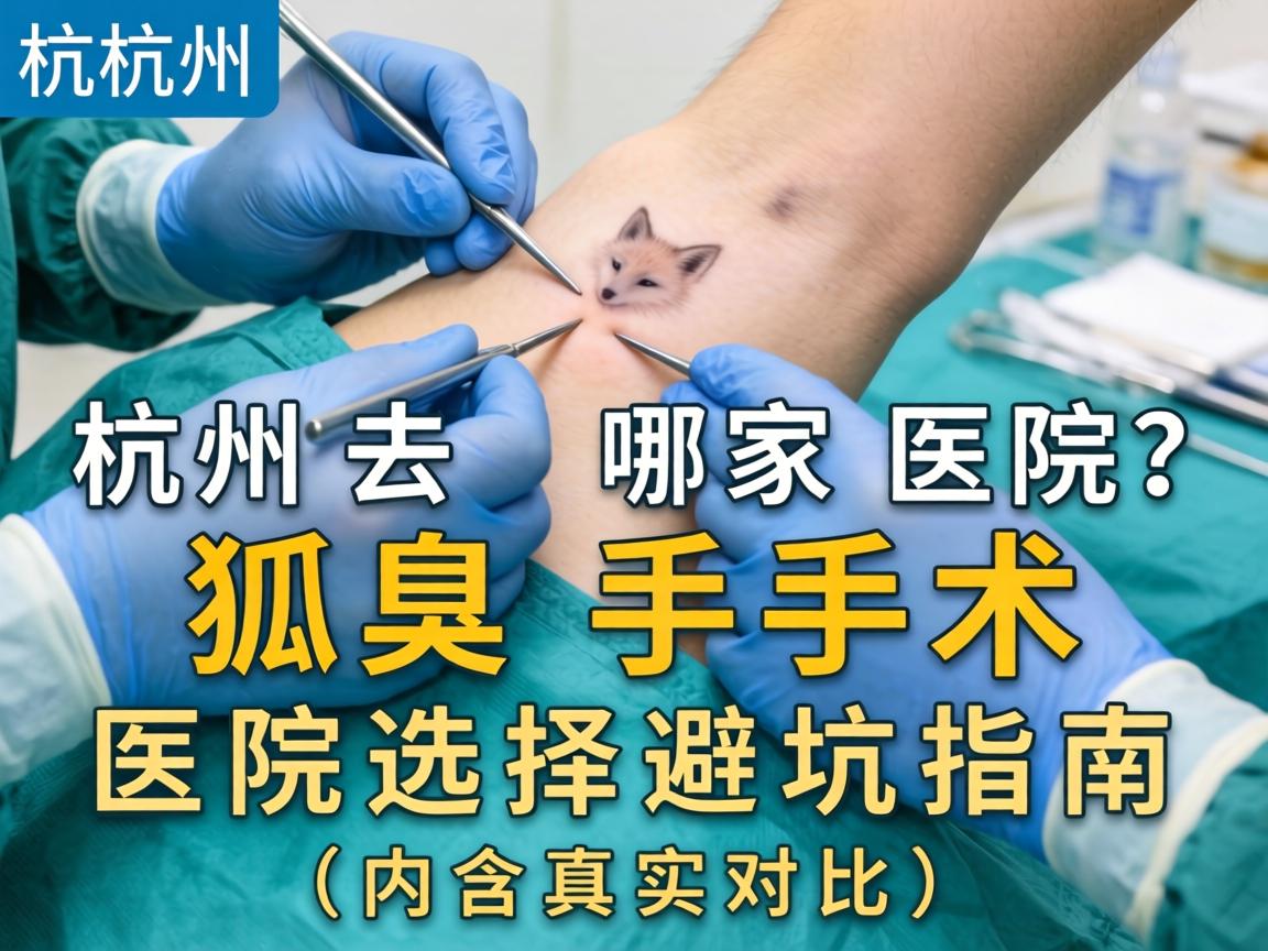 杭州狐臭手术去哪家医院？狐臭手术医院选择避坑指南（内含真实对比）