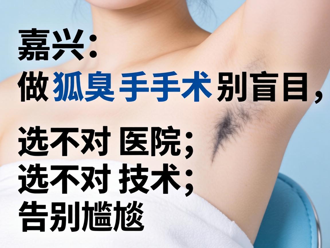 嘉兴做狐臭手术别盲目，选对医院，选对技术，告别尴尬