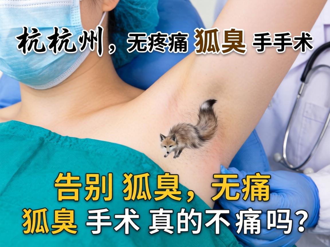 杭州无痛狐臭手术，告别狐臭，无痛狐臭手术真的不痛吗？
