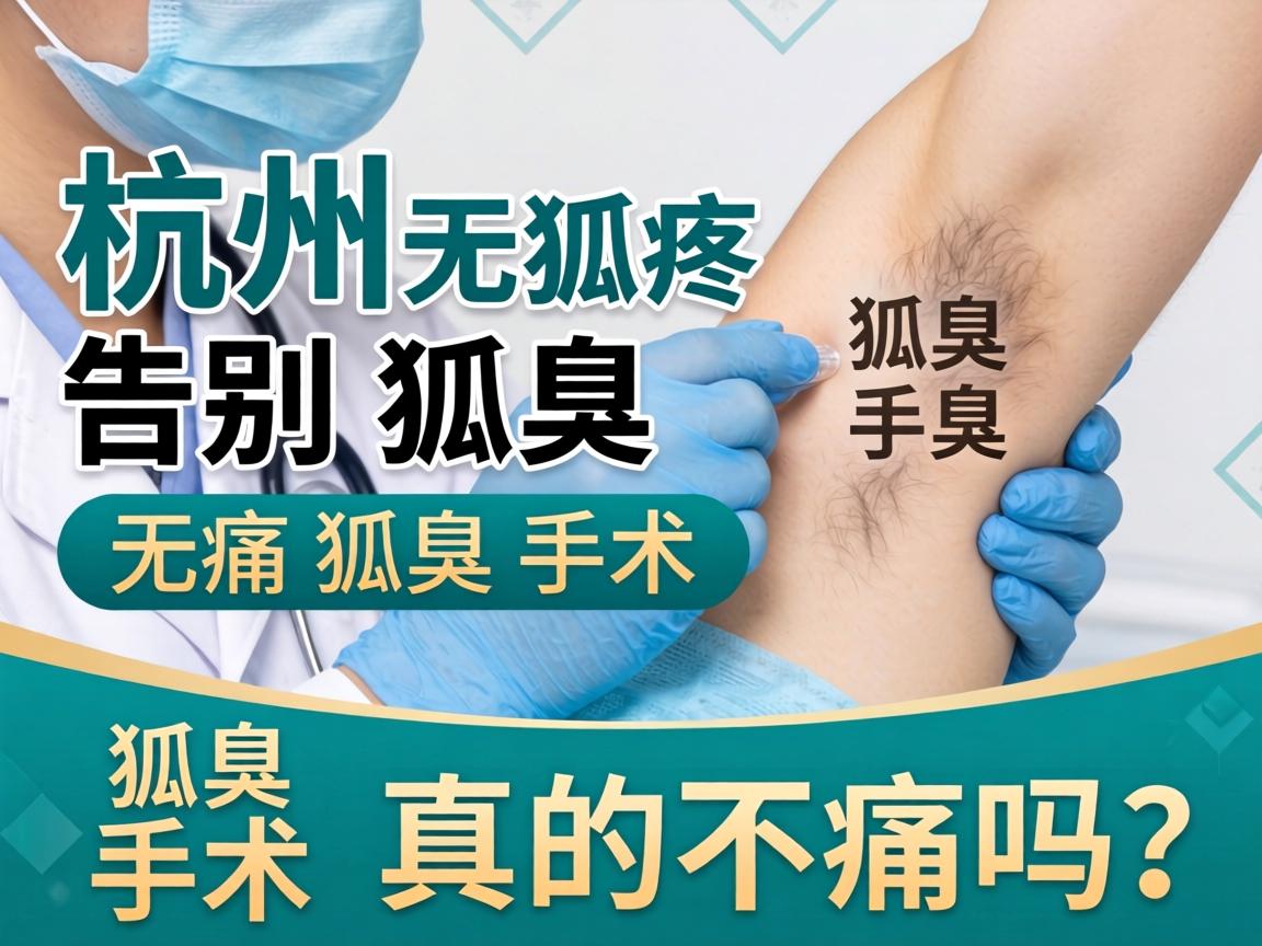 杭州无痛狐臭手术，告别狐臭，无痛狐臭手术真的不痛吗？