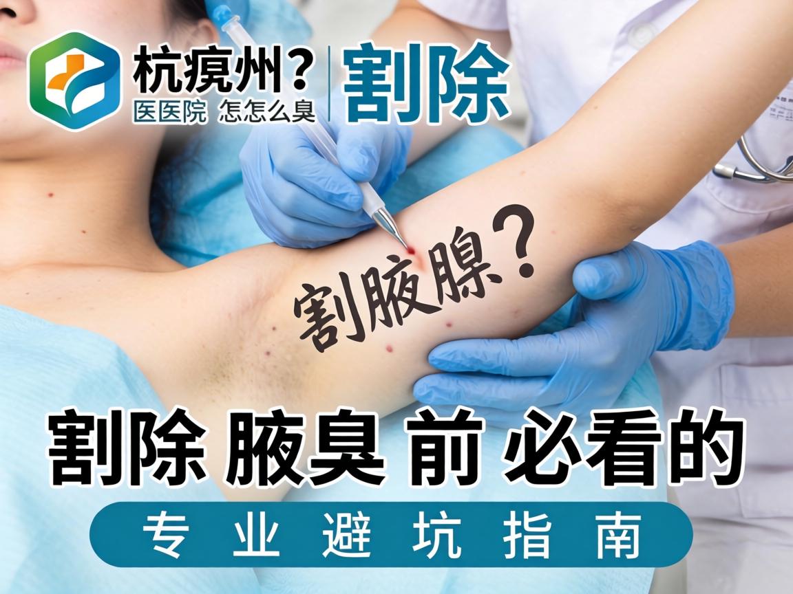 杭州割除腋臭医院怎么选？割除腋臭前必看的专业避坑指南