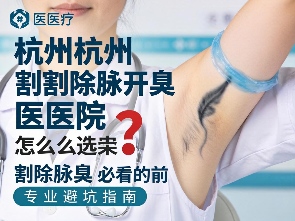 杭州割除腋臭医院怎么选？割除腋臭前必看的专业避坑指南