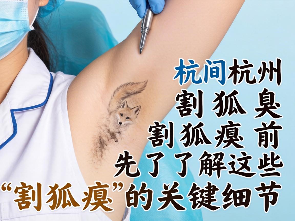 杭州割狐臭，割狐臭前先了解这些割狐臭的关键细节