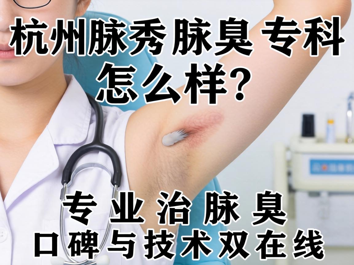 杭州腋秀腋臭专科怎么样？专业治腋臭，口碑与技术双在线