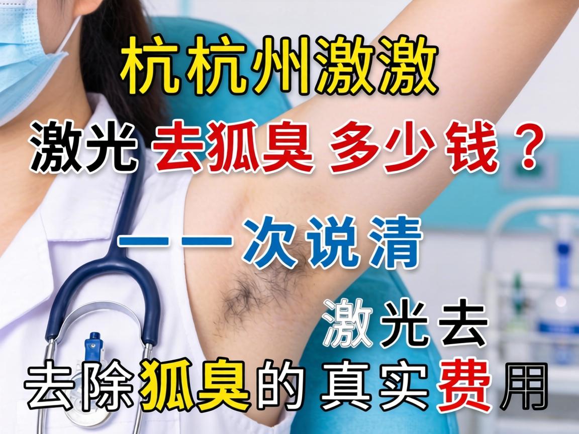 杭州激光去狐臭多少钱？一次说清激光去除狐臭的真实费用