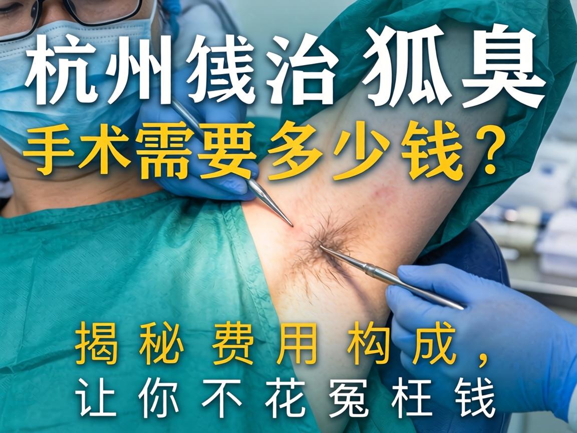 杭州治狐臭手术需要多少钱？揭秘费用构成，让你不花冤枉钱