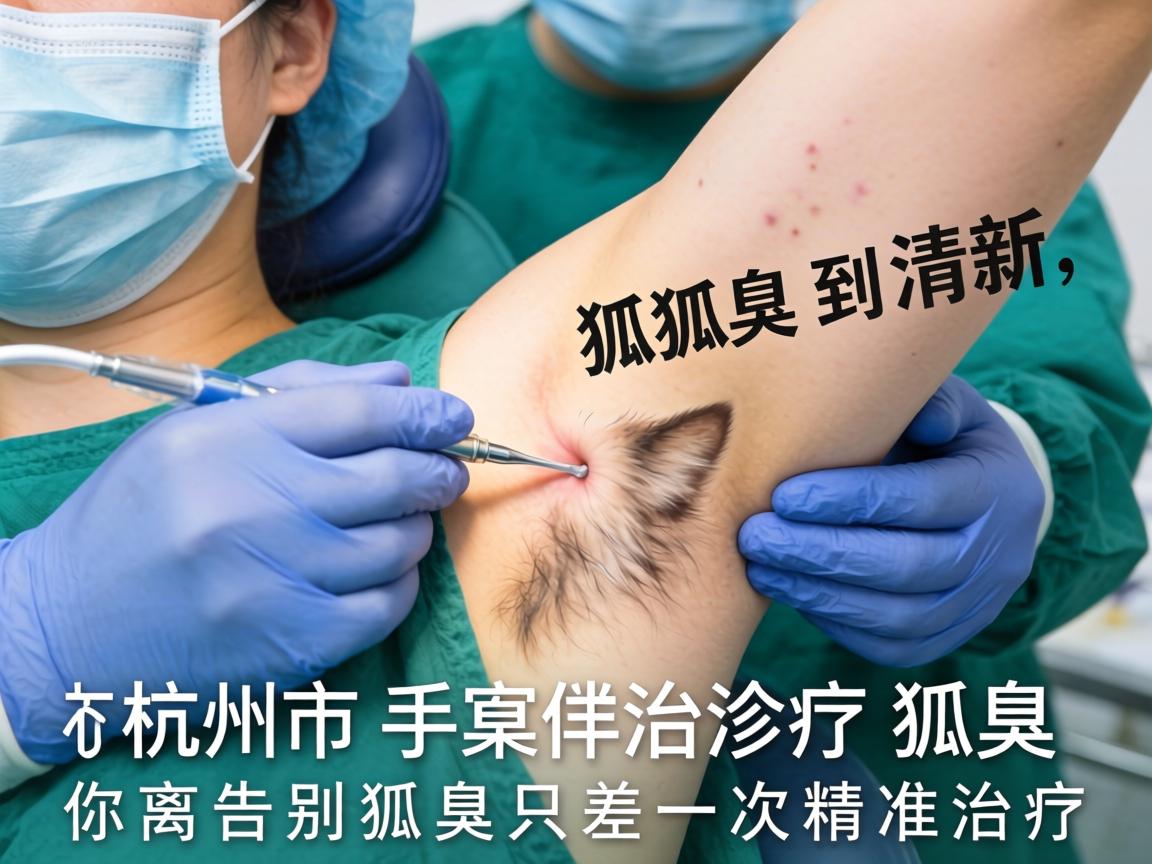 杭州市手术治疗狐臭，从狐臭到清新，你离告别狐臭只差一次精准治疗