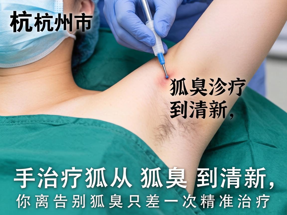 杭州市手术治疗狐臭，从狐臭到清新，你离告别狐臭只差一次精准治疗
