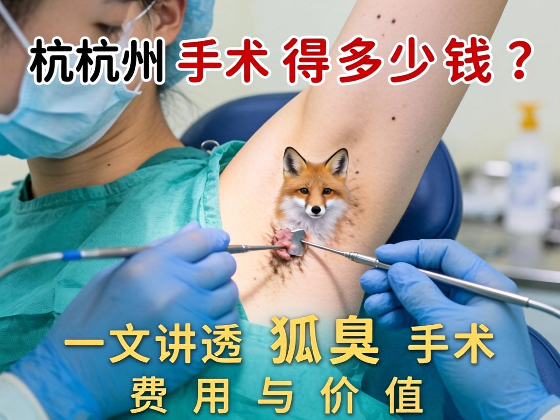 杭州狐臭手术得多少钱？一文讲透狐臭手术费用与价值